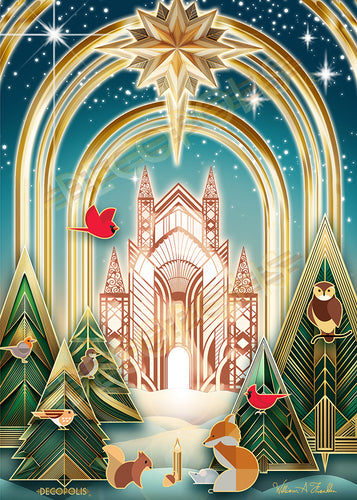 DECOPOLIS Christmas Card - Forest Cathedral