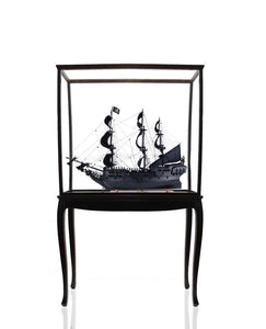 Black Pearl Pirate Ship w/table display case