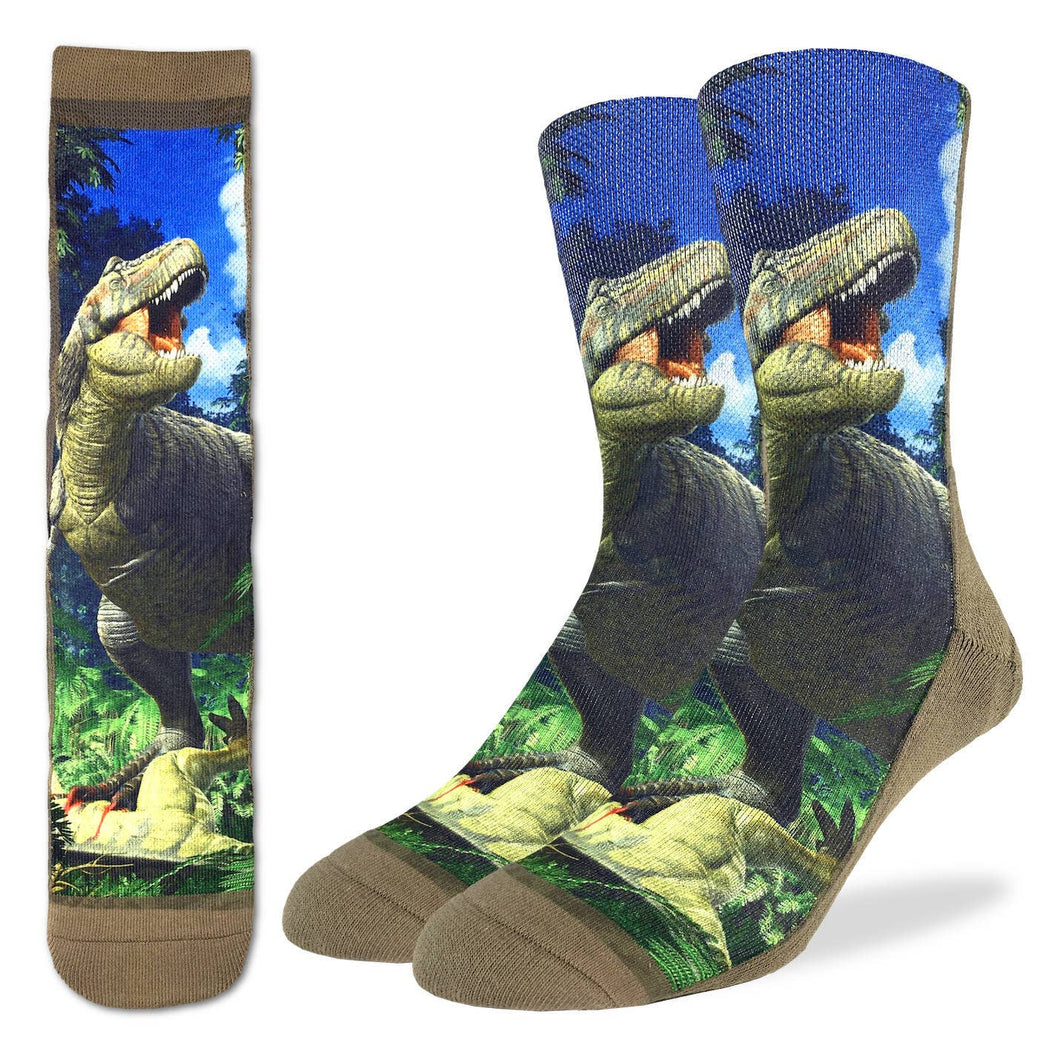 Men's Tyrannosaurus Rex Dinosaur Socks