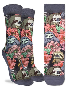 Women's Floral Sloths Socks