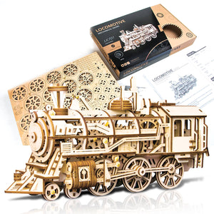 3D Wooden Puzzle: Locomotive