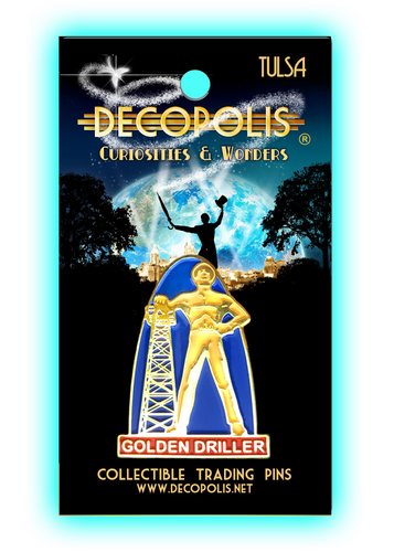 DECOPOLIS Trading Pin - Golden Driller