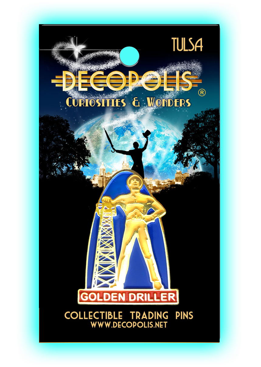 DECOPOLIS Trading Pin - Golden Driller