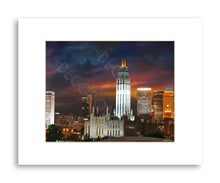 DECOPOLIS Print - Tulsa Downtown Sunset - Matted