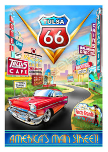 DECOPOLIS Postcard - Tulsa Route 66