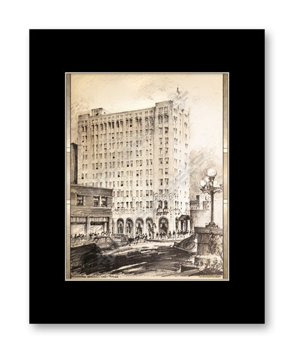 DECOPOLIS Corrubia Print - Oklahoma Natural Gas Building - Matted