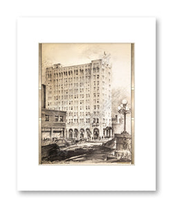 DECOPOLIS Corrubia Print - Oklahoma Natural Gas Building - Matted