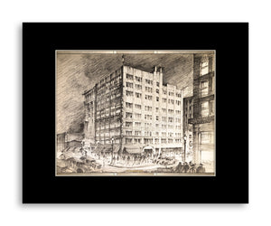DECOPOLIS Corrubia Print - Skelly Building - Matted