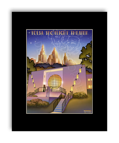 DECOPOLIS Print - Tulsa Spotlight Theater - Matted