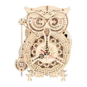 DIY Wooden Puzzle: Owl Clock