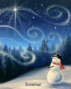 Snowman Painting Party - Online