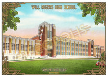 DECOPOLIS Postcard - Will Rogers High School