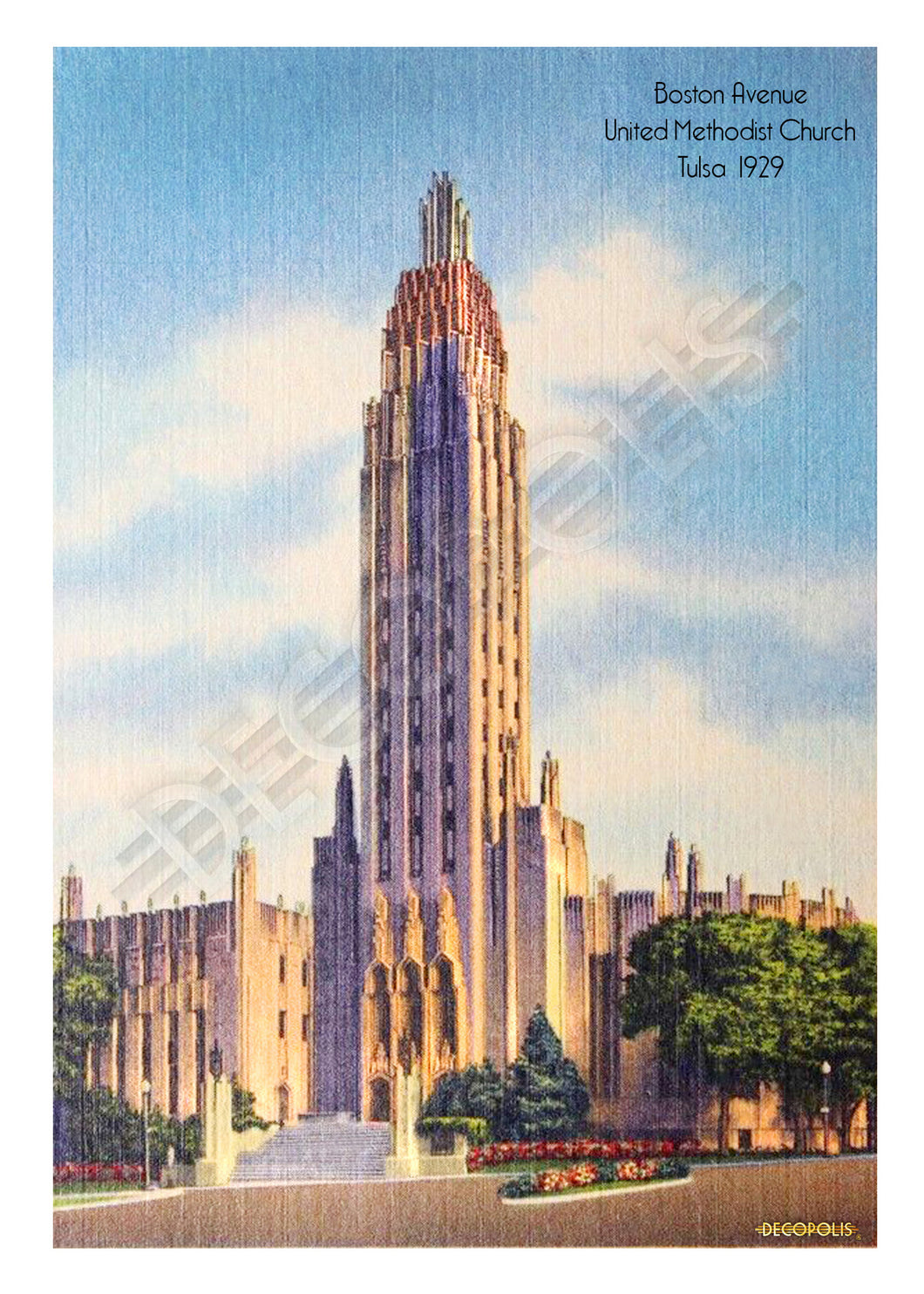 DECOPOLIS Postcard - Boston Avenue Church