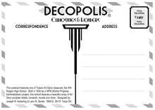 DECOPOLIS Postcard - Will Rogers High School