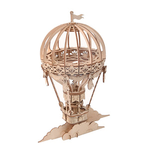 3D Wooden Puzzle: Hot Air Balloon