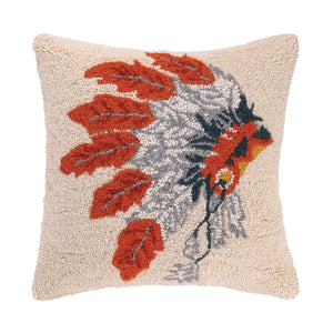 Native American Headdress Hook Pillow