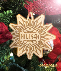 WOTS Wood Ornament Tulsa Snowflake