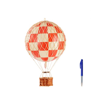 Travels Light Hot Air Balloon - Red Check 7.1in
