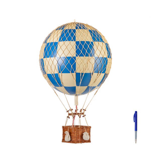 Royal Aero Decorative Balloon - Blue Check 12.6in