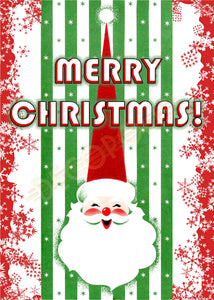 DECOPOLIS Christmas Card - Merry Christmas Santa