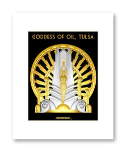 DECOPOLIS Print - Goddess of Oil (Dark Background) - Matted