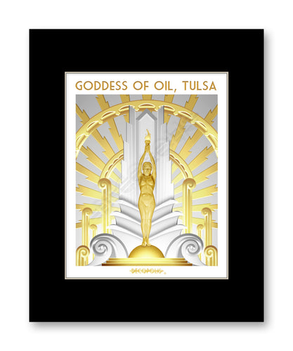 DECOPOLIS Print - Goddess of Oil (Light Background) - Matted