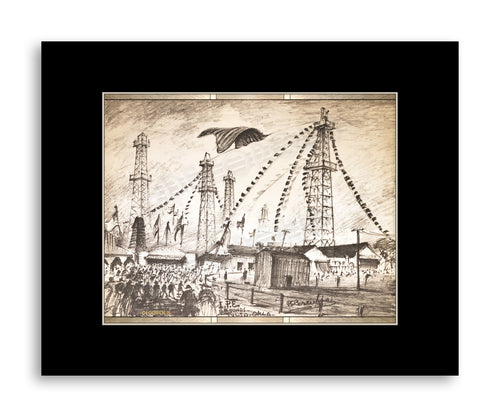 DECOPOLIS Corrubia Print - International Petroleum Exhibition - Matted