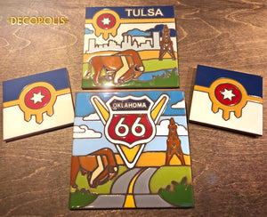6x6 Oklahoma Route 66 Trivet Tile