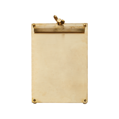Large Scribner Brass Notepad