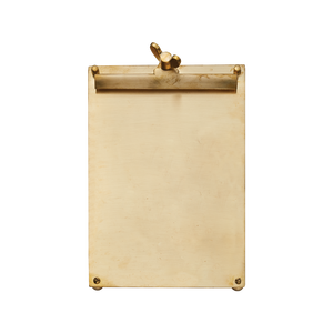 Large Scribner Brass Notepad