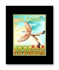 DECOPOLIS Print - Oklahoma Scissortail - Matted