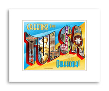 DECOPOLIS Print - Tulsa Greetings - Matted