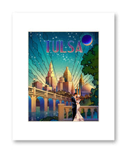 DECOPOLIS Print - Tulsa 1920s Skyline - Matted