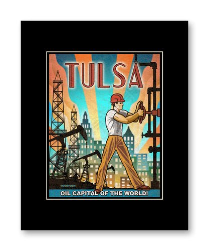 DECOPOLIS Print - Tulsa Oil - Matted