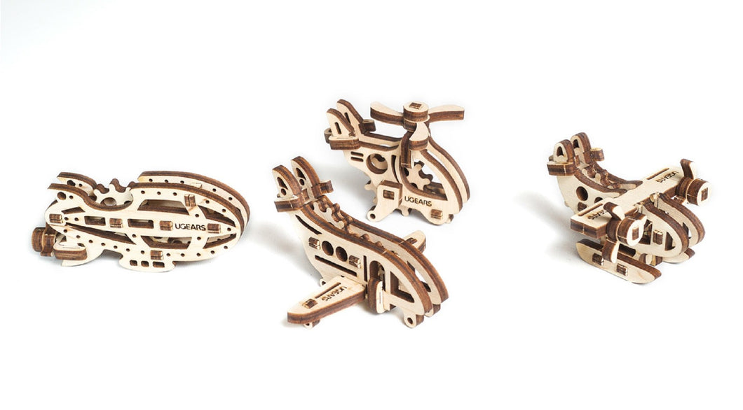 UGears - U-Fidget Planes (4 pcs)
