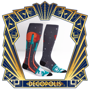 Knee High Funky: Launch from Earth Socks