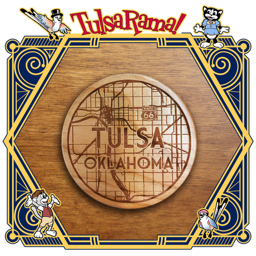 WCTM Wooden Coaster Tulsa Map
