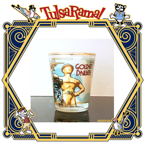 Golden Driller Shot Glass