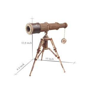 DIY Wooden Puzzle: Monocular Telescope