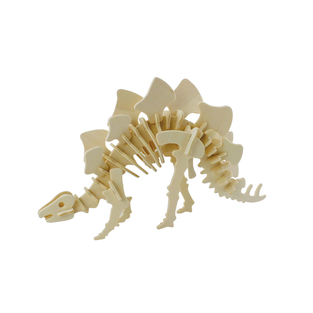 3D Wooden Dinosaur Puzzle: Stegosaurus